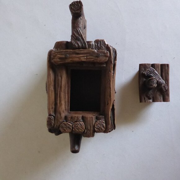 VINTAGE TRADITIONAL CHINESE WOOD TREE BRANCH BOX HANDMADE CLAY LIDDED TEAPOT NEW - Picture 10 of 13